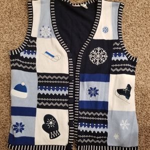 Authentic vintage "ugly" Christmas sweater vest